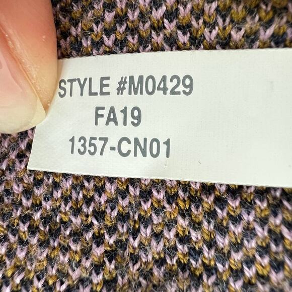 J. Crew Mod Leopard Print Bronzed Moss Pink Crewneck Pullover Sweater Size M - Picture 6 of 6